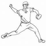 Pitcher Coloring Pages Getdrawings sketch template