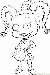 Rugrats Susie Carmichael Angelica Ashley Coloringpages101 Yellowimages sketch template