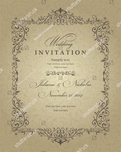 traditional wedding invitation examples format  examples