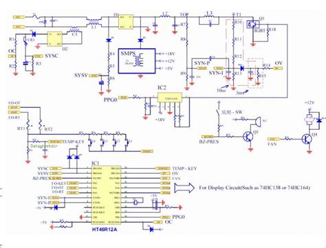 induction oven circuit diagram