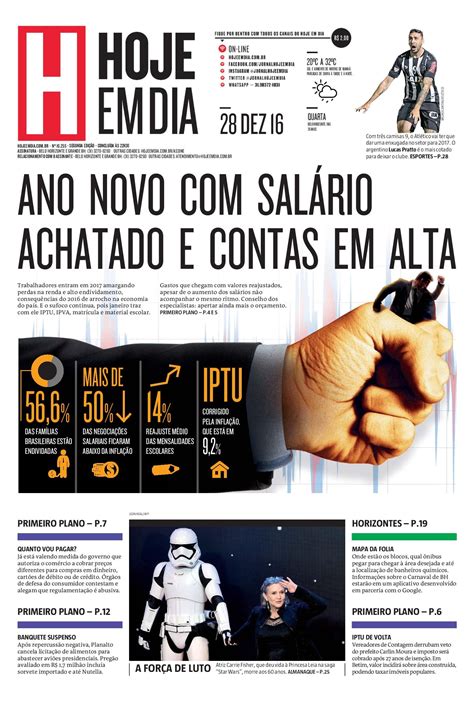 capa do dia 28 12 2016 hojeemdia jornal notícias news newspaper