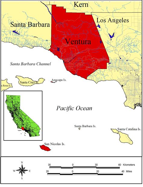 california map ventura county