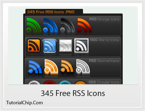 stylish  rss feed icons  bloggers tutorialchip