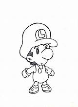 Luigi Baby Coloring Mario Pages Drawing Goomba Getdrawings Popular Print Coloringhome Drawings sketch template