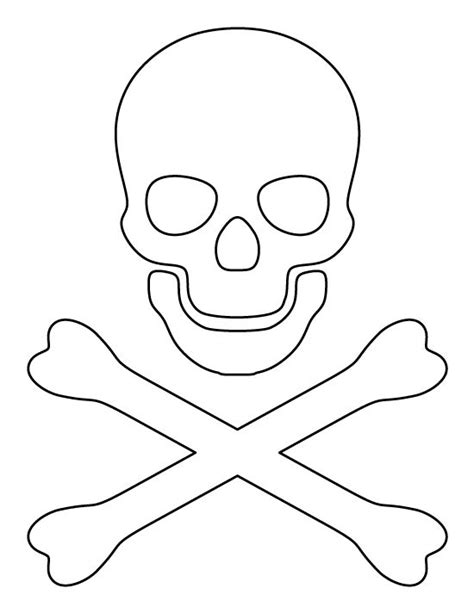 pirate hat template printable sketch coloring page