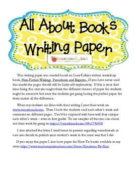 writing paper lucy calkins lucy calkins writing paper