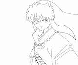 Inuyasha Coloring sketch template