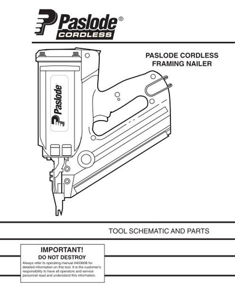 paslode angled finish nailer parts diagram reviewmotorsco