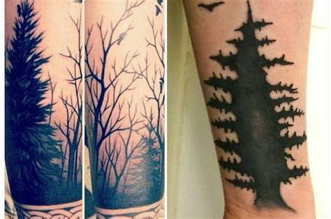 This Guy Wanted A Tattoo Of Some Trees But Got A Nightmarish Hellscape