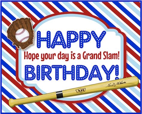 grand slam baseball birthday  birthday   ecards