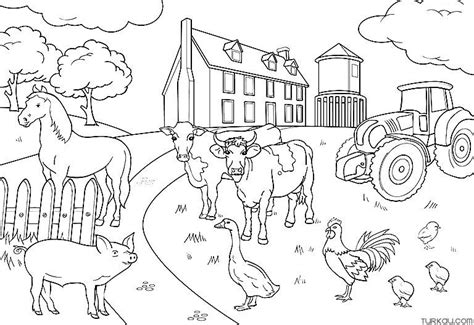 fun animal farm coloring pages turkau
