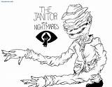 Nightmares Janitor sketch template