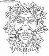 Wood Green Man Spirits Woodburning Patterns Drawings Pyrography sketch template