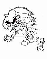 Sonic Monster Creepy Coloring Printable Pages Exe Hedgehog Sheets Kids Categories sketch template