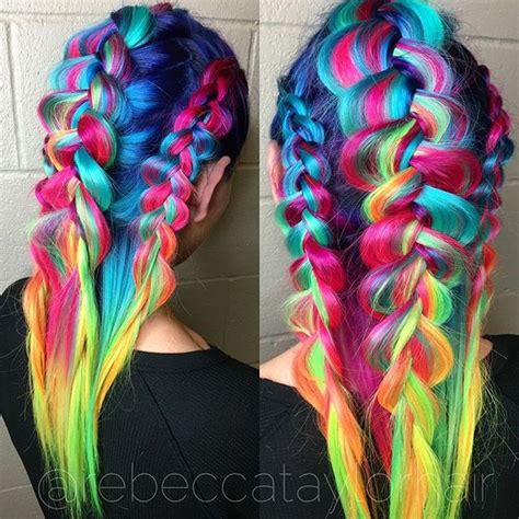 crazy colorful hair colour ideas for long hair 4 fashion
