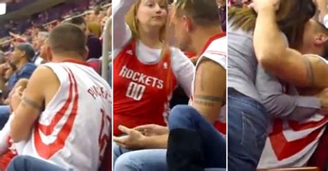 Man Slapped By Girlfriend On Kiss Cam Gets His Own Back By Snogging Hot