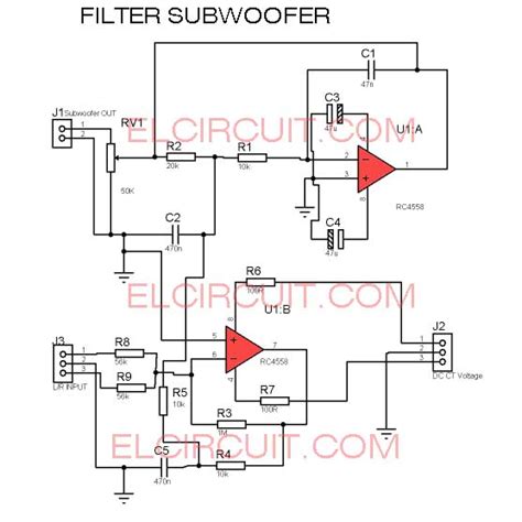 filter subwoofer circuit electronic circuit