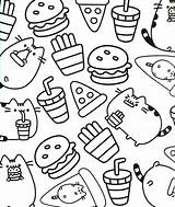 Pusheen Coloring Pages Cat Book Printable Sheets Food Kids Books Color Print Getdrawings Adult Cute Színez Unicorn Colouring Pizza Getcolorings sketch template