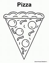 Pizza Coloring Pages Kids Printable Food Print Slice Sheets Colouring Toppings Color Sheet Steve Pyramid Drawing Drawings Cartoon Getcolorings Getdrawings sketch template