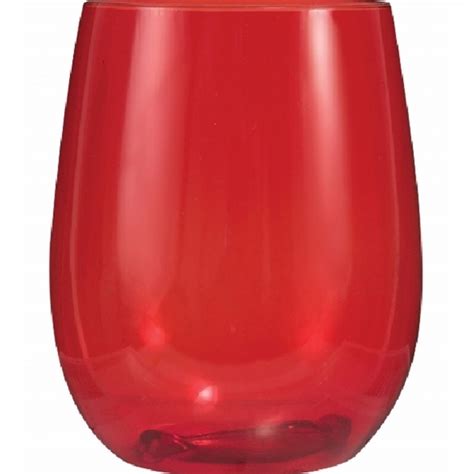 Vinello Plastic Stemless Custom Wine Glass 12 Oz