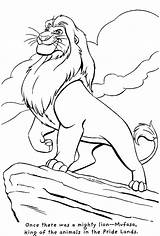 Lion King Pages Coloring Printable Animal Kids Drawing sketch template