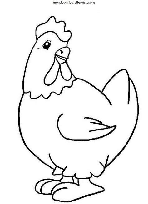 disegno da colorare gallina disegni da colorare  stampare gratis