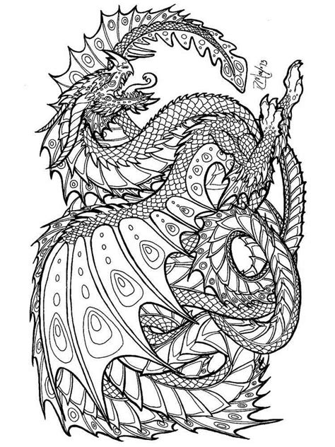 detailed dragon coloring pages coloring home   dragon coloring