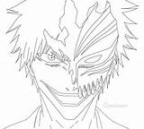 Coloring Bleach Ichigo Pages Anime Lineart Manga Deviantart Color Printable Print Getcolorings Colouring Dragon Ball sketch template