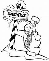 Pole North Snowman Coloring Frosty Pages Preschool Drawing Getcolorings Printable Color Clipartmag Print sketch template