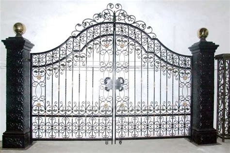 modern house wrought iron gate design  fine sculpture