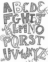 Letters Uppercase sketch template