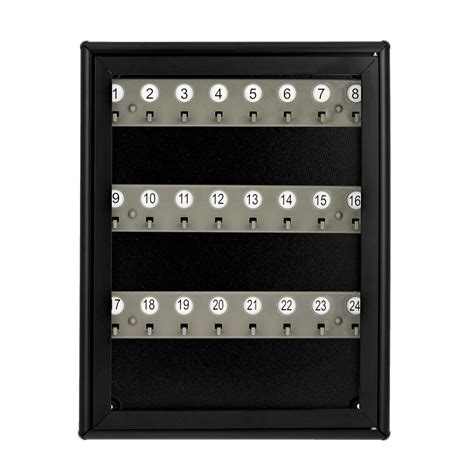 adiroffice  key steel glass locking key storage cabinet black