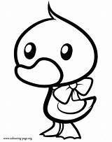 Coloring Duck Printable Pages Popular sketch template