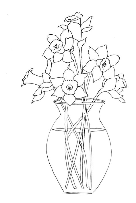 daffodil coloring page  getcoloringscom  printable colorings