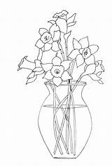 Daffodil Coloring Daffodils Drawing Flower Paint Pages Vase Pattern Flowers Draw Drawings Printable Step Painting Pencil Color Colouring Justpaintitblog Watercolor sketch template