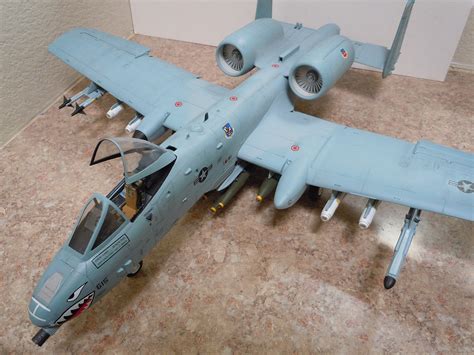 aa thunderbolt ii single seat fighter plane plastic model airplane