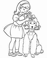Dog Coloring Pages Girl Print Dogs Color Printable Her Girls Animal Puppy Cdec Bossy Cute Kids Puppies Owner Book Popular sketch template