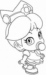 Peach Mario Coloring Princess Pages Baby Bros Brothers Sheets Choose Board Chibi sketch template