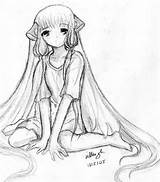Chobits Chii Domination sketch template