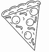 Pizza Coloring Pages Printable Getcolorings sketch template
