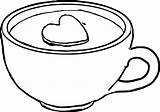 Cup Coffee Coloring Pages Getdrawings sketch template