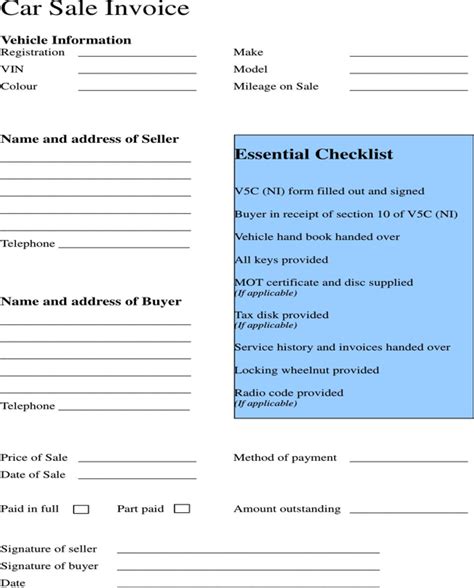 car payment receipt template   formtemplate