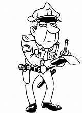 Police Officer Coloring Ticket Speeding Pages Clipart Cartoon Kids Drawing Clip Man Give Officers Printable Colouring Template Hat Books Clipartbest sketch template