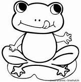 Frog Frogs Frosch Rana Sapo Clipartmag Starry Froglet Ausmalbild Ausmalbilder Templates Hungry Malvorlagen Kid sketch template