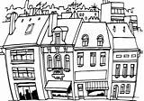 Cityscape Coloring Pages Coloringway sketch template