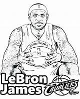 Coloring Basketball Nba Pages Players Team Printable Player Color Print Logo Logos Cleveland Sheets Hornets Charlotte Cavaliers Lebron James Getdrawings sketch template