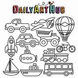 Transportations Dailyarthub Dah sketch template