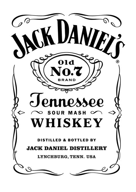 printable jack daniels label template