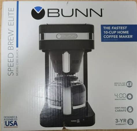 bunn speed brew elite black coffee maker model csb   usa  sale  ebay