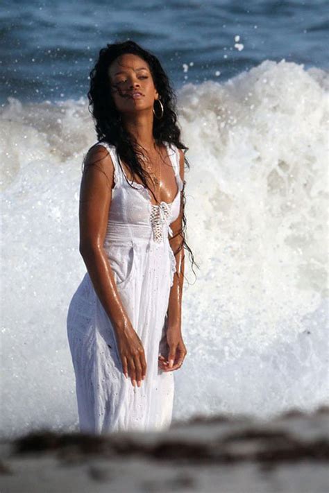 Rihanna Filming An Ad On The Beach In Barbados Hawtcelebs